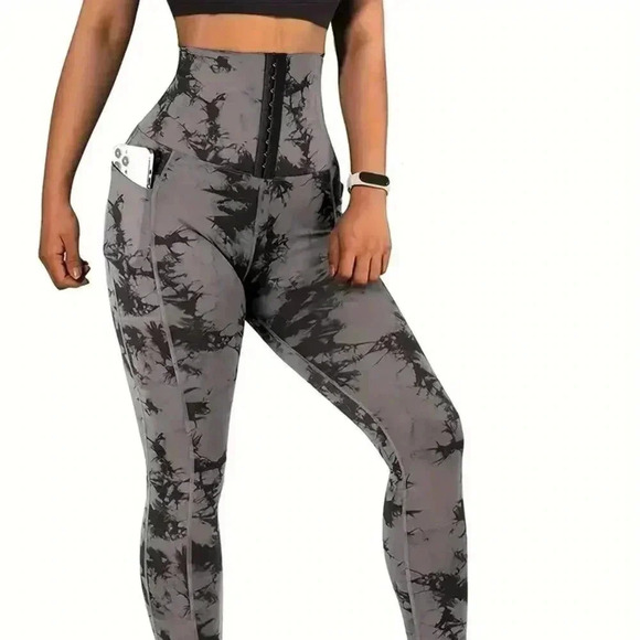 High Quality Pants - Sexy Skinny Tie-dye Buckle Front Leggings